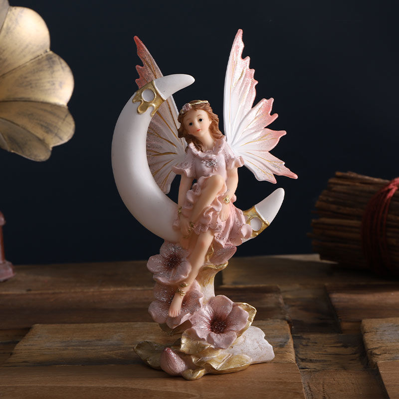 Home Decor Za - Nordic anioł wróżka statuetka ogrodowa, statuetka