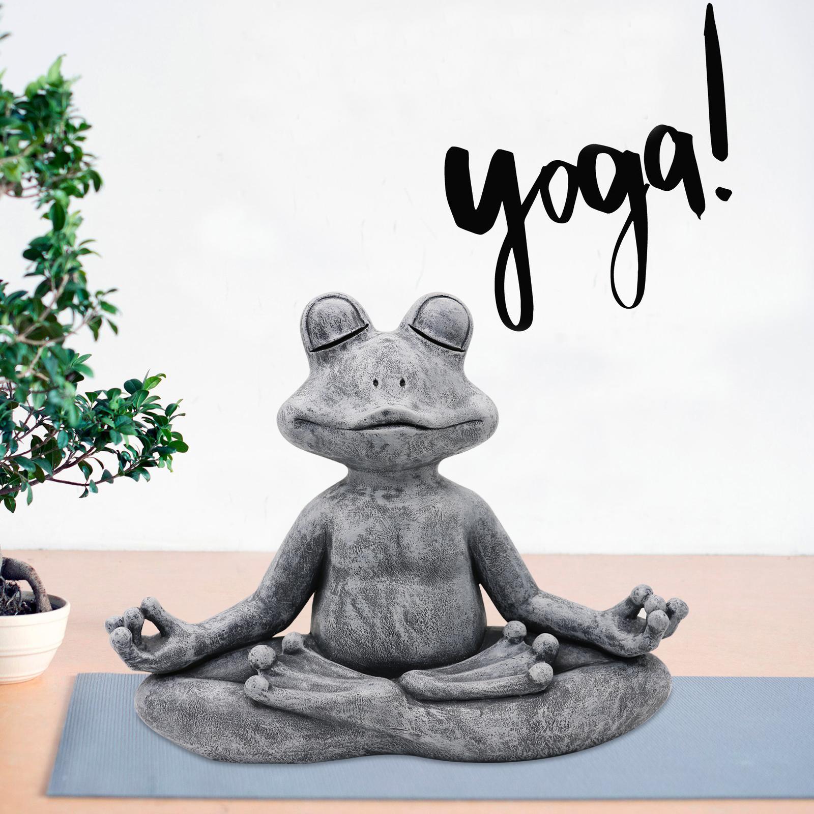 Home Decor Za - 2023 żaba figurka żywica Zen joga