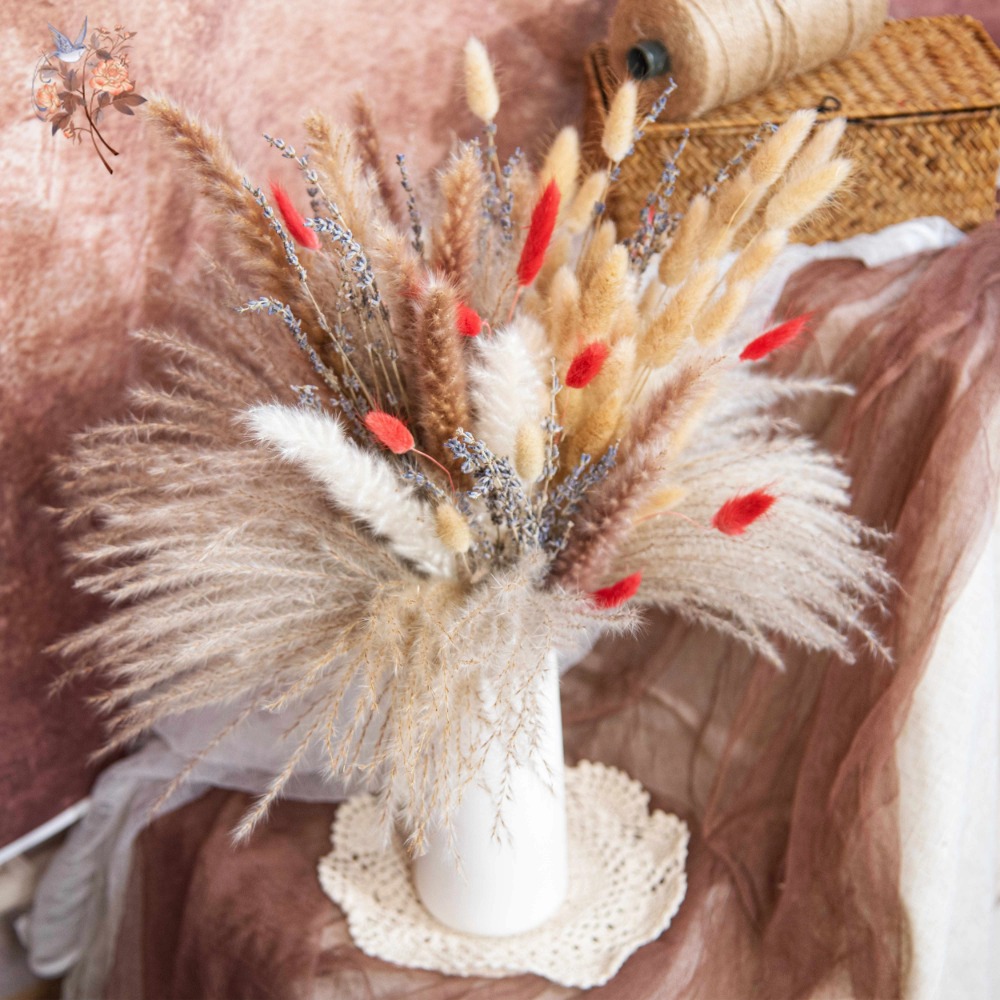 Naturalny bukiet z suszonych k – Pampas Grass Decor recenzja i cena