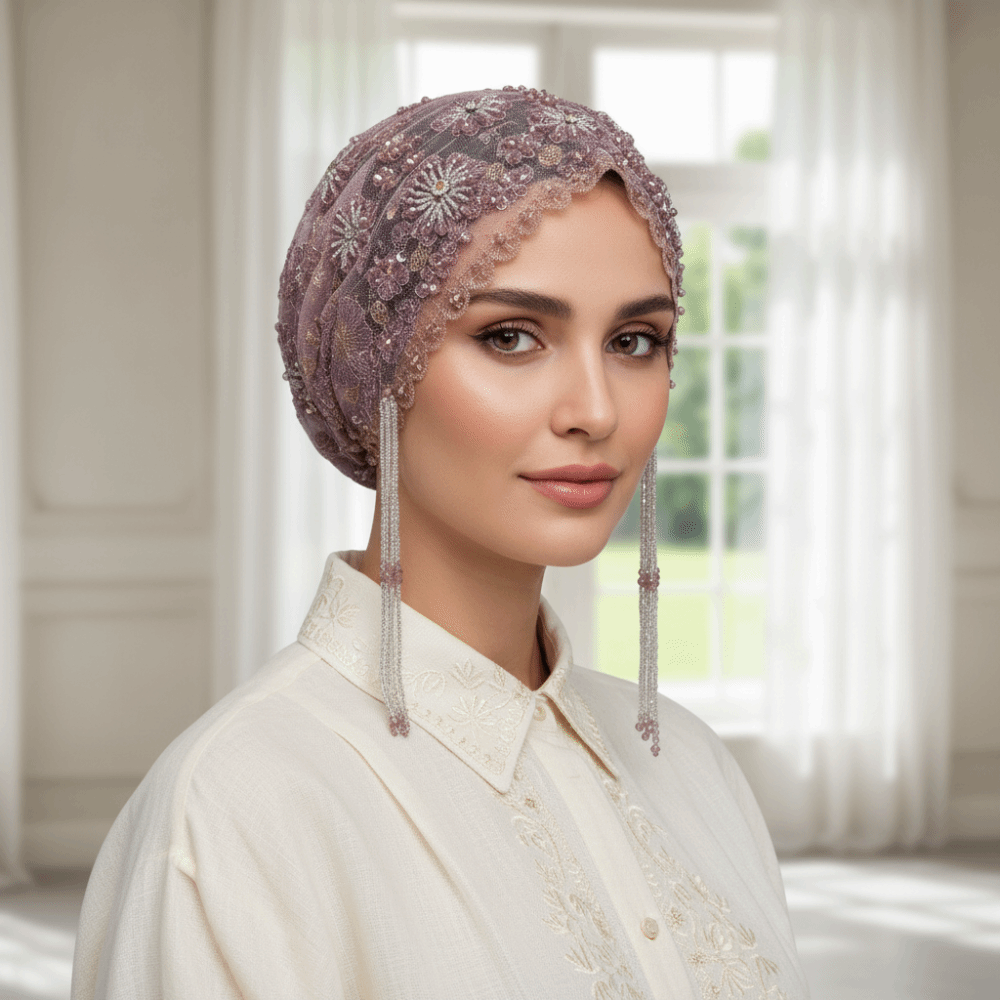 Błyszczące Koraliki Turban Dłu – Home Decor Indonesia recenzja i cena