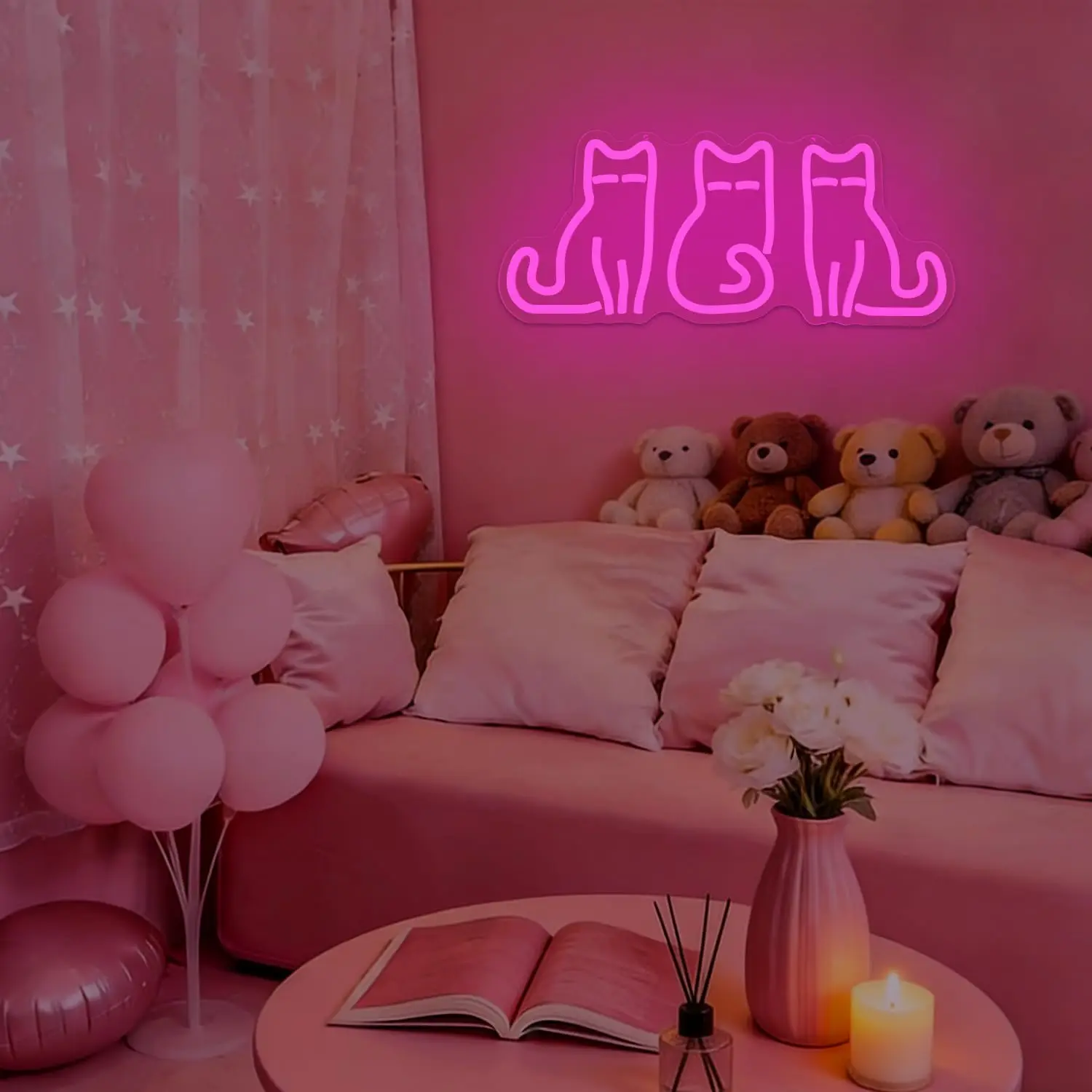 Neonowa tabliczka z motywem ko – Home Decor Theme recenzja i cena