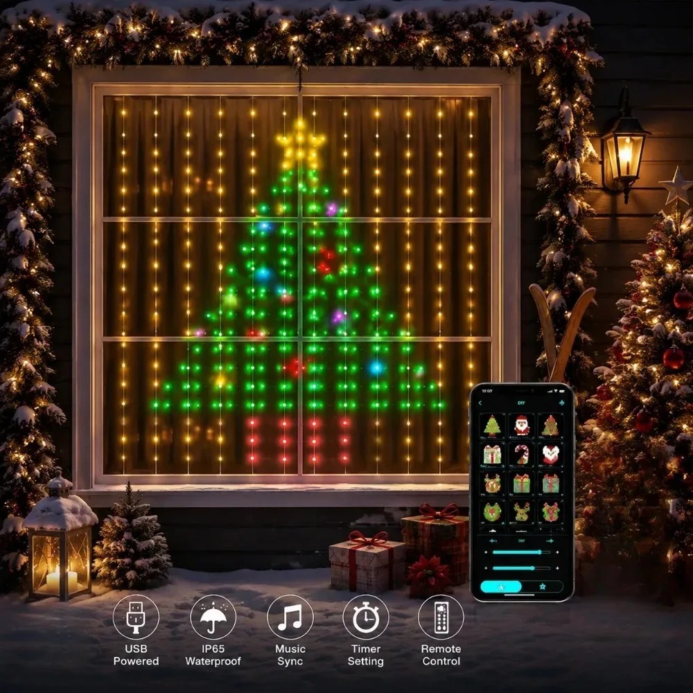 Świąteczne lampki LED do zawie – Home Decor Free App recenzja i cena