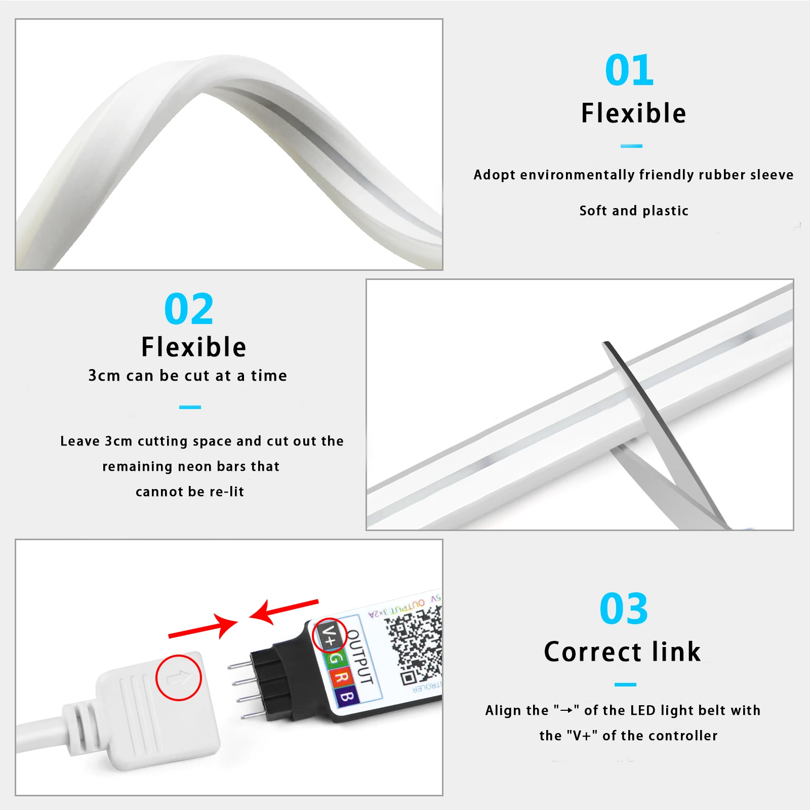 Neonowa taśma LED 5V USB RGB,  – Home Decor Free App recenzja i cena