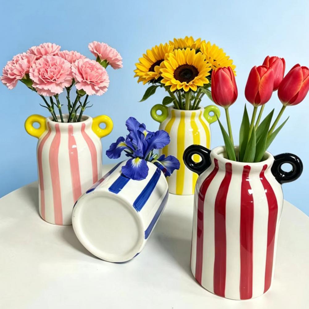 Ceramiczny wazon w paski z dwo – Pampas Grass Decor recenzja i cena